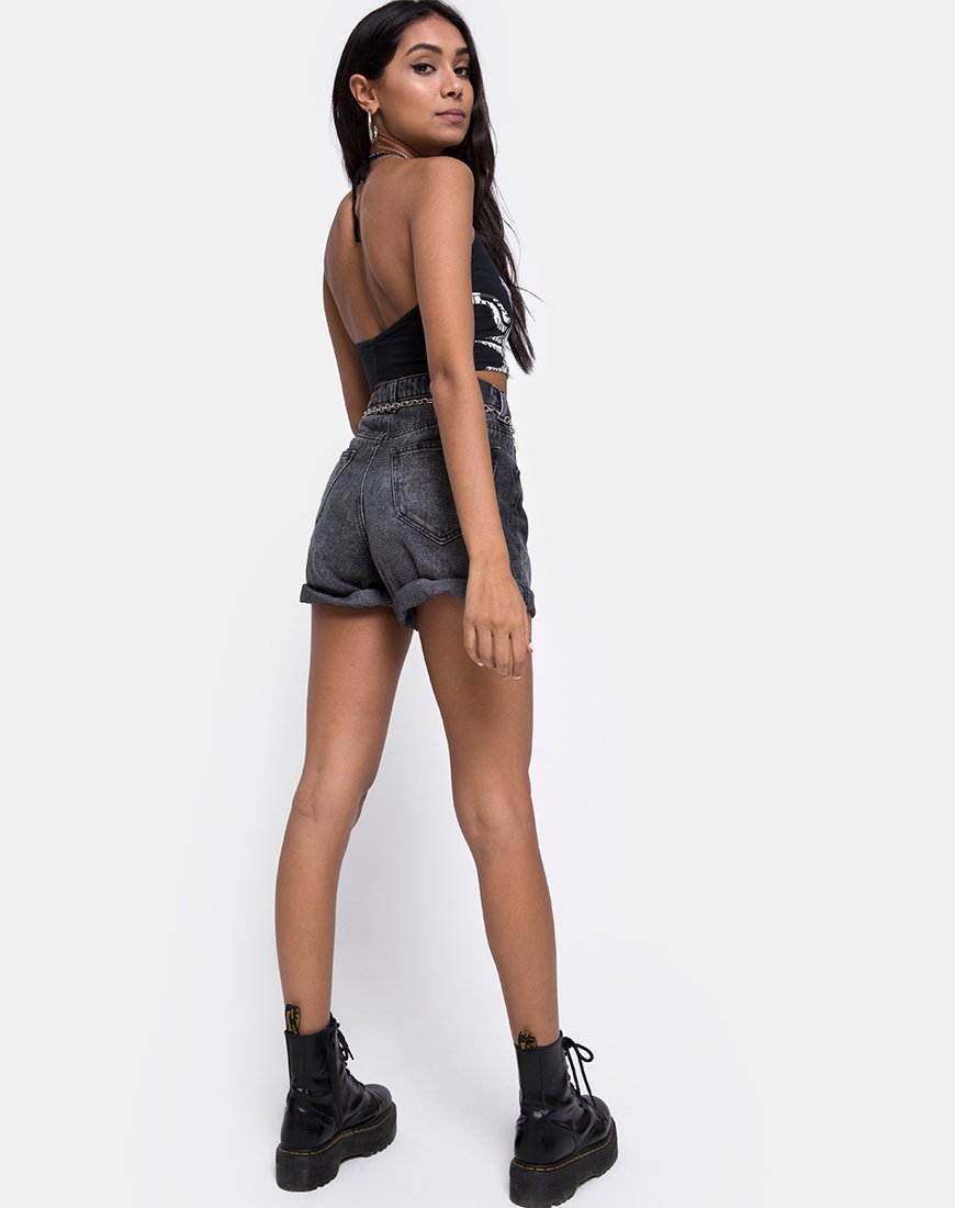 Image of Fonda Crop Top in Sonne Mond und Stern Platzierung
