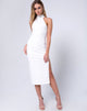 Bild von Freja Bodycon Kleid in Multi Rib Elfenbein