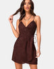 Bild von Furiosa Wickelkleid in Satin Rose Cocoa