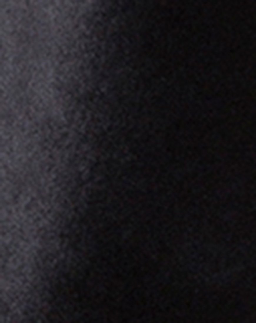 Image of Gaddass Mieder aus glänzendem Spandex Schwarz