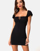 Image of Gaina Kleid aus schwarzem Jersey