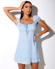 Image of Galaca Minikleid in Ditsy Rose Blau