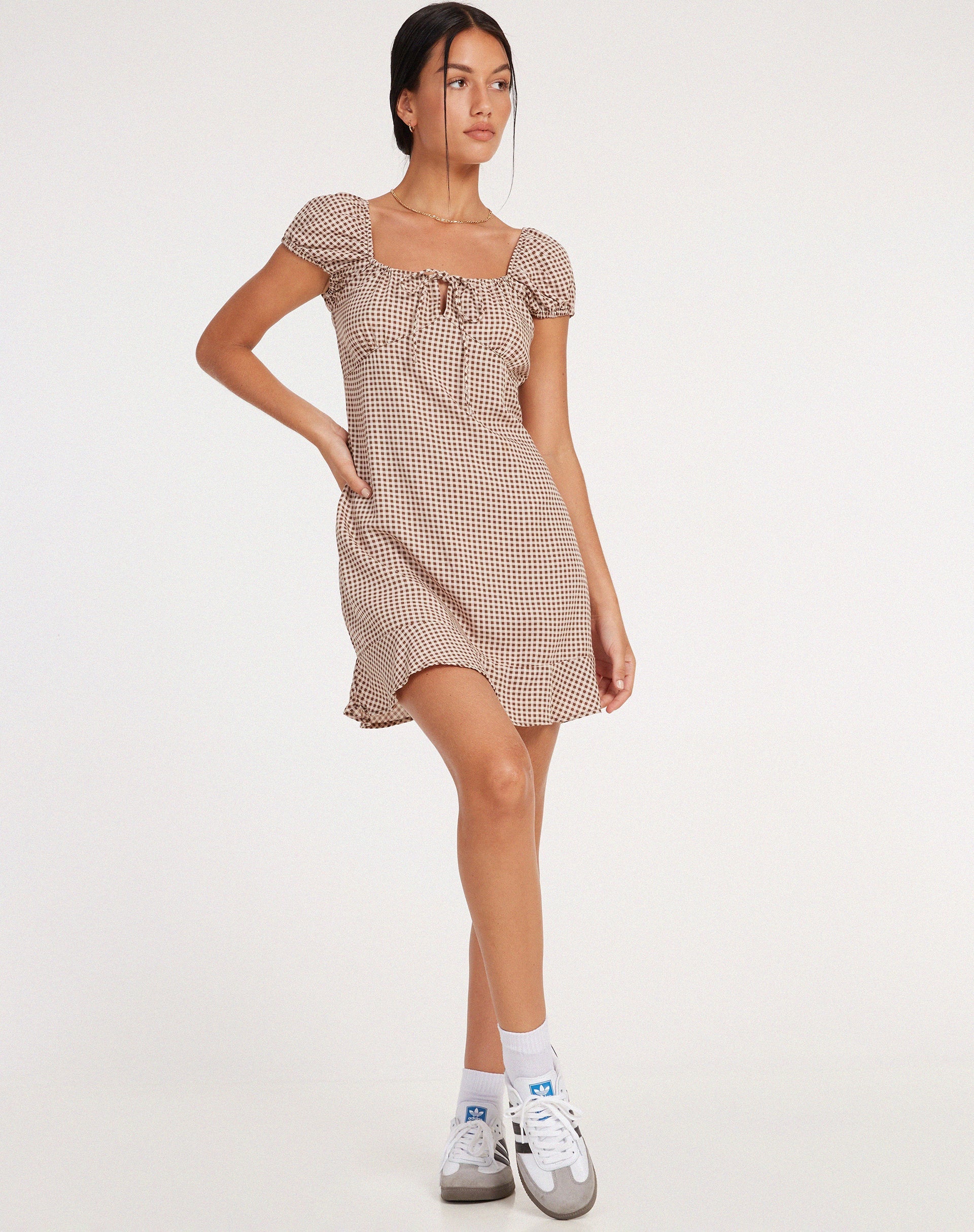 Bild von Galaca Mini Dress in Mini Gingham