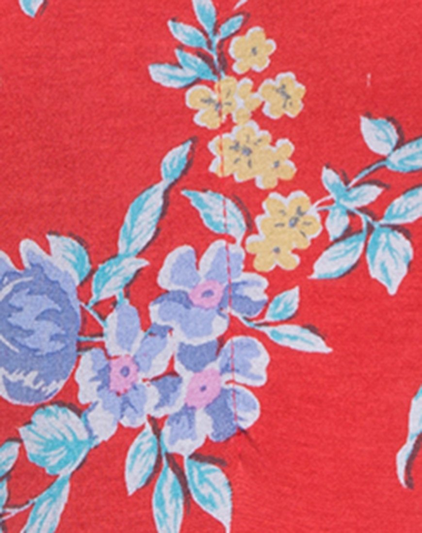 Image of Galay tief ausgeschnittenes Mieder in Vintage Fleur
