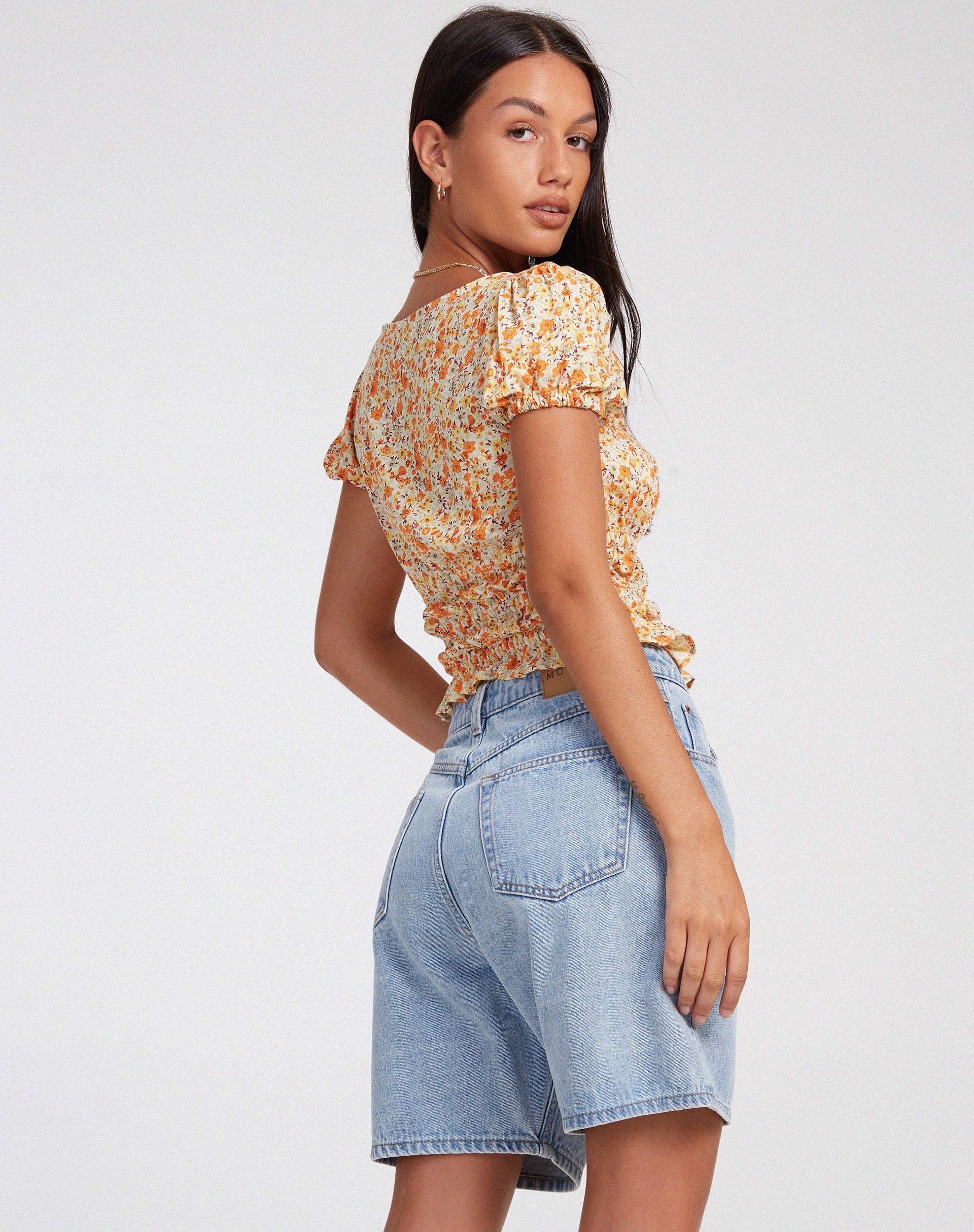 Abbildung von Galo Top in Ditsy Tangerine
