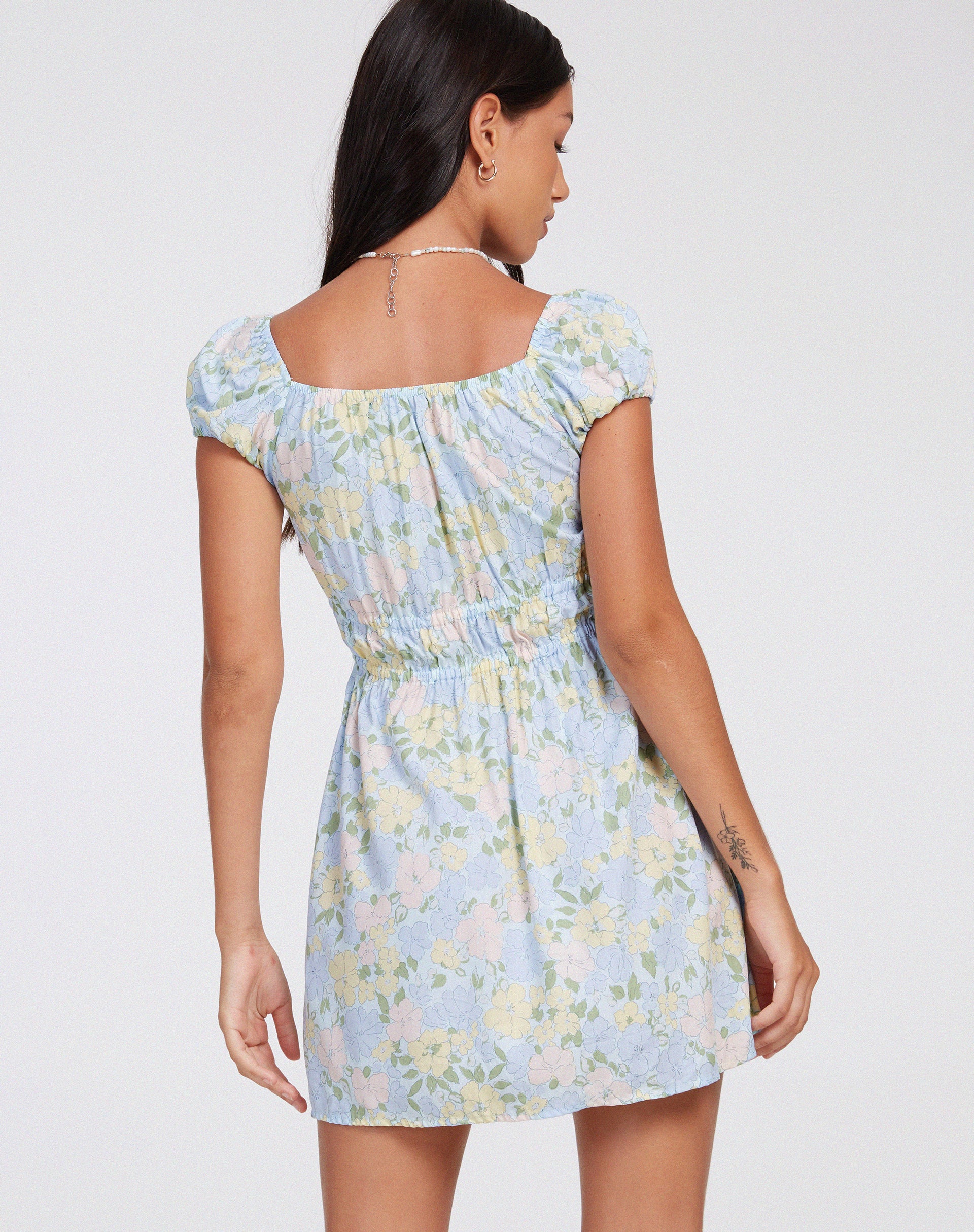 Bild von Galova Mini Dress in Washed Out Pastell Floral