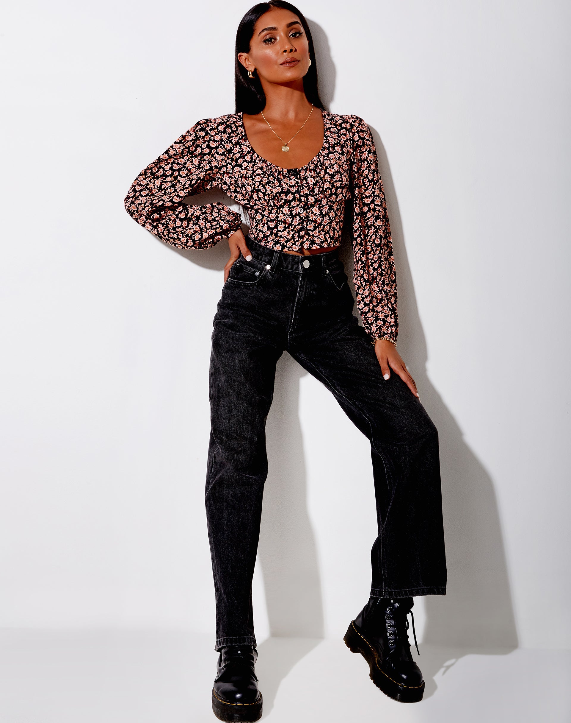 Bild von Glario Crop Top in Autumn Blossom