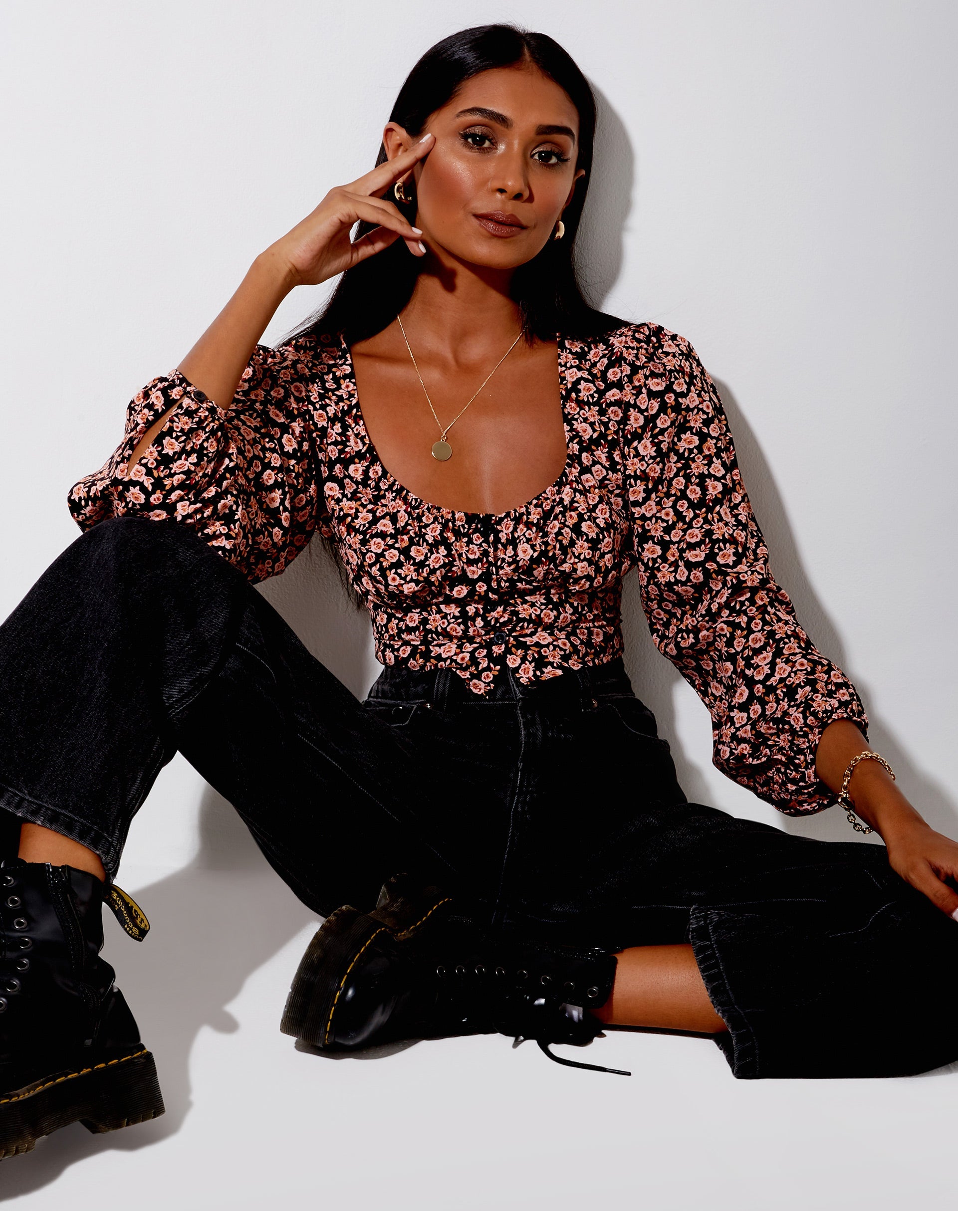 Bild von Glario Crop Top in Autumn Blossom