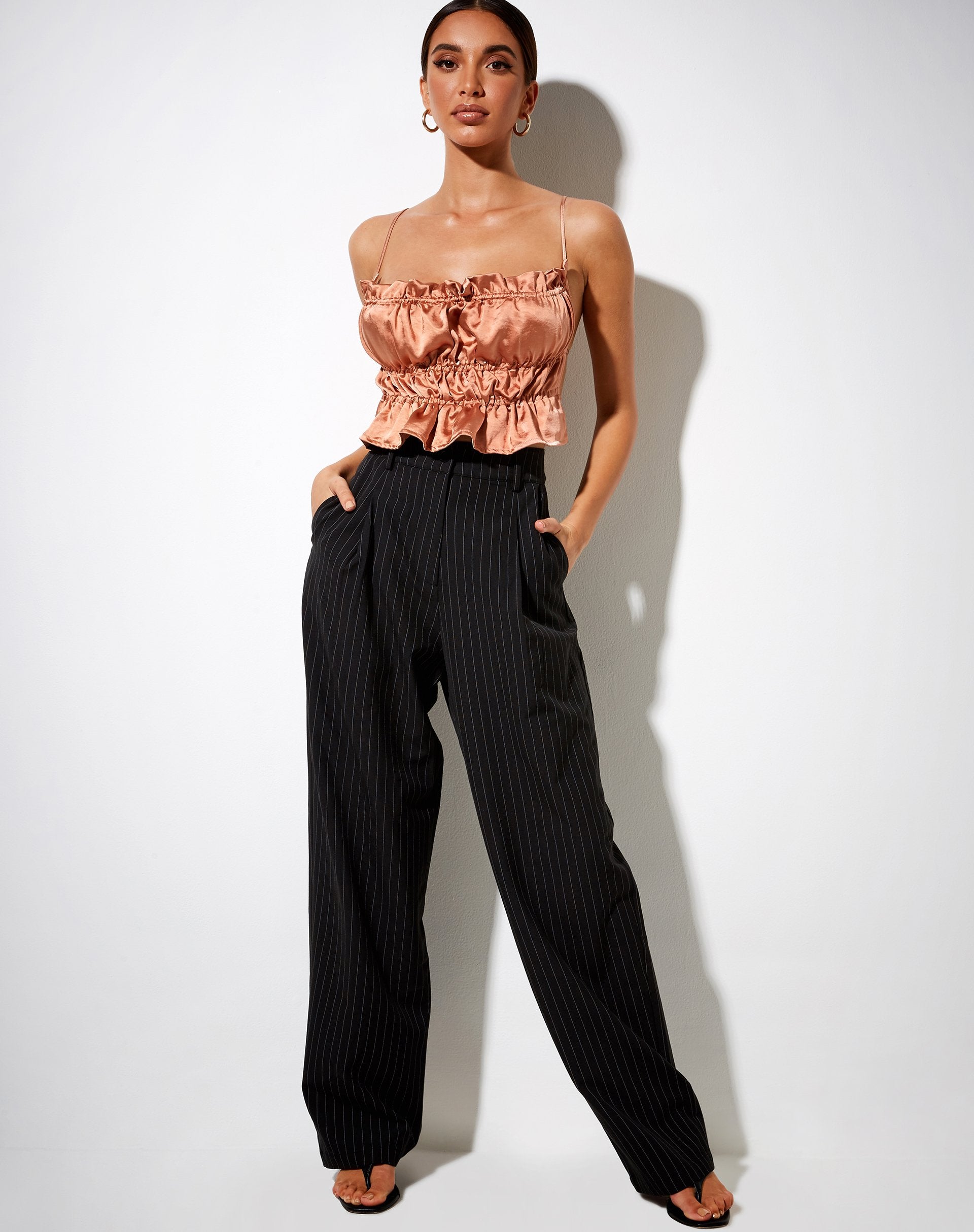 Bild von Gamera Cami Top in Satin Rose Gold