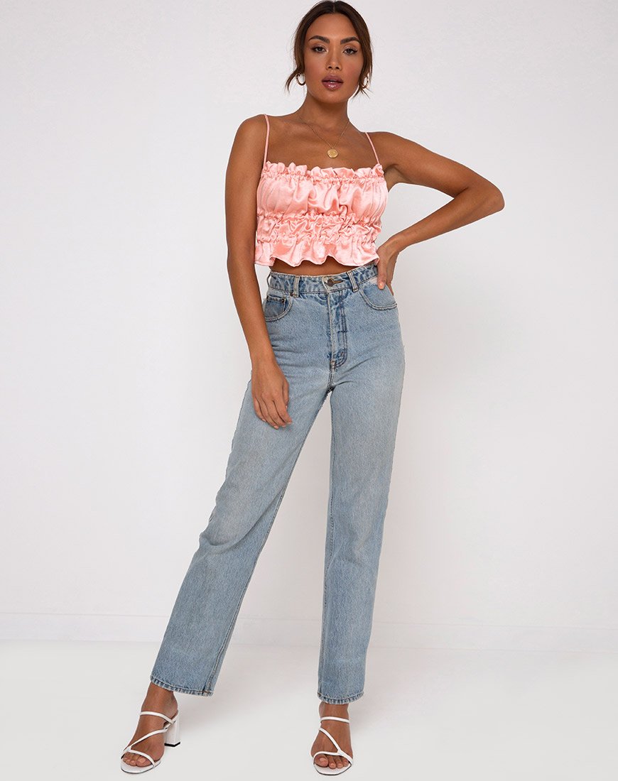 Bild von Gamera Top in Satin Pfirsich