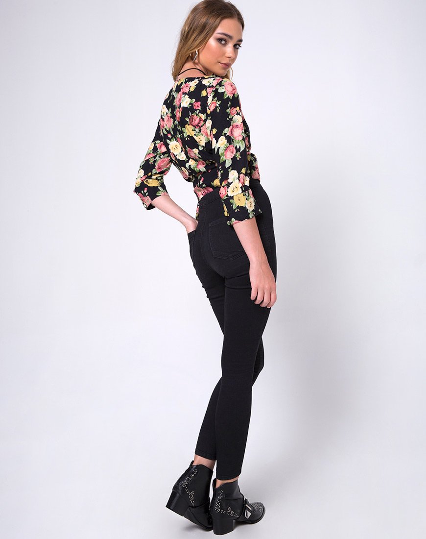 Bild von Gamthi Wrap Top in Vintage bloom