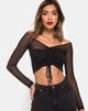 Bild von Ganida Crop Top in Schwarz