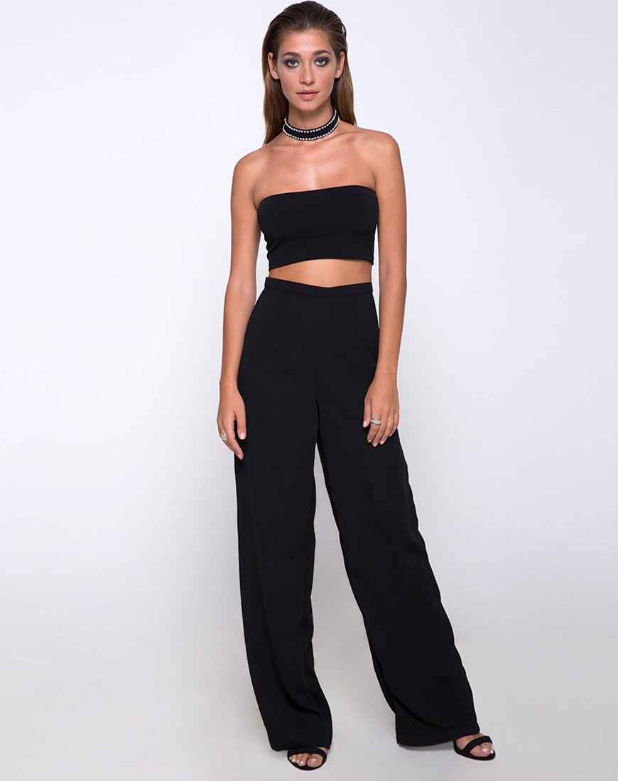 Bild von Garneth Bandeau Top und Halsband in Black Diamond
