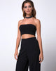 Bild von Garneth Bandeau Top und Halsband in Black Diamond