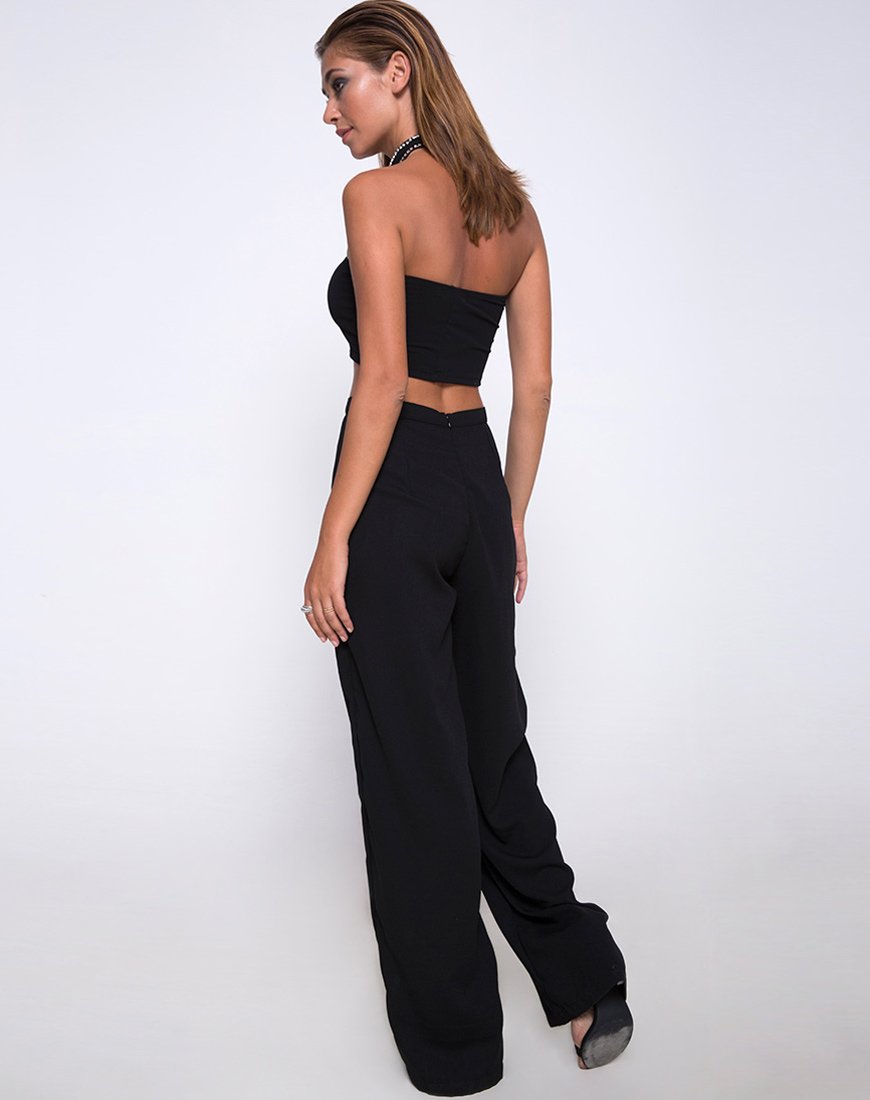 Bild von Garneth Bandeau Top und Halsband in Black Diamond