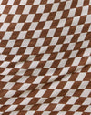 Diagonalkaro Tan und Elfenbein