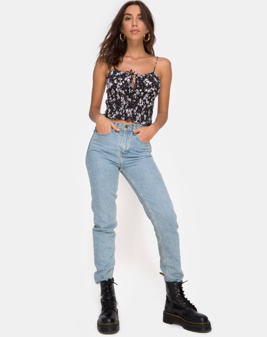 Bild von Gemala Top in Dark Wild Flower