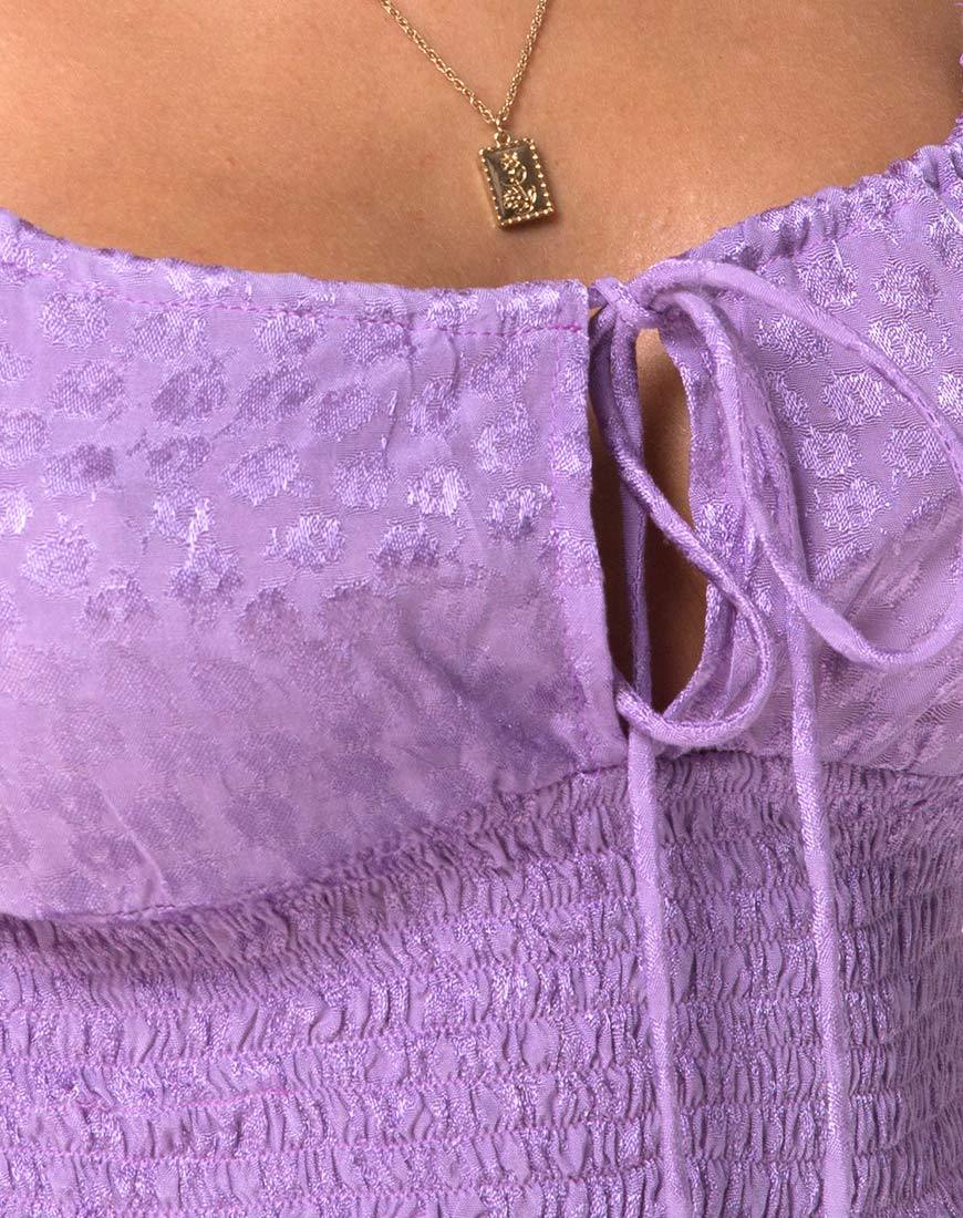 Bild von Gemala Cami Top in Satin Ditsy Rose Lavendel