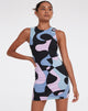 Bild von Genul Mini Dress in Abstract Purple