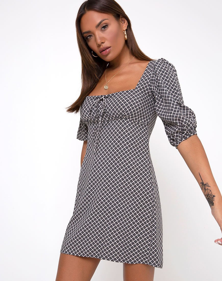 Giada Kleid in Check it Out Schwarz