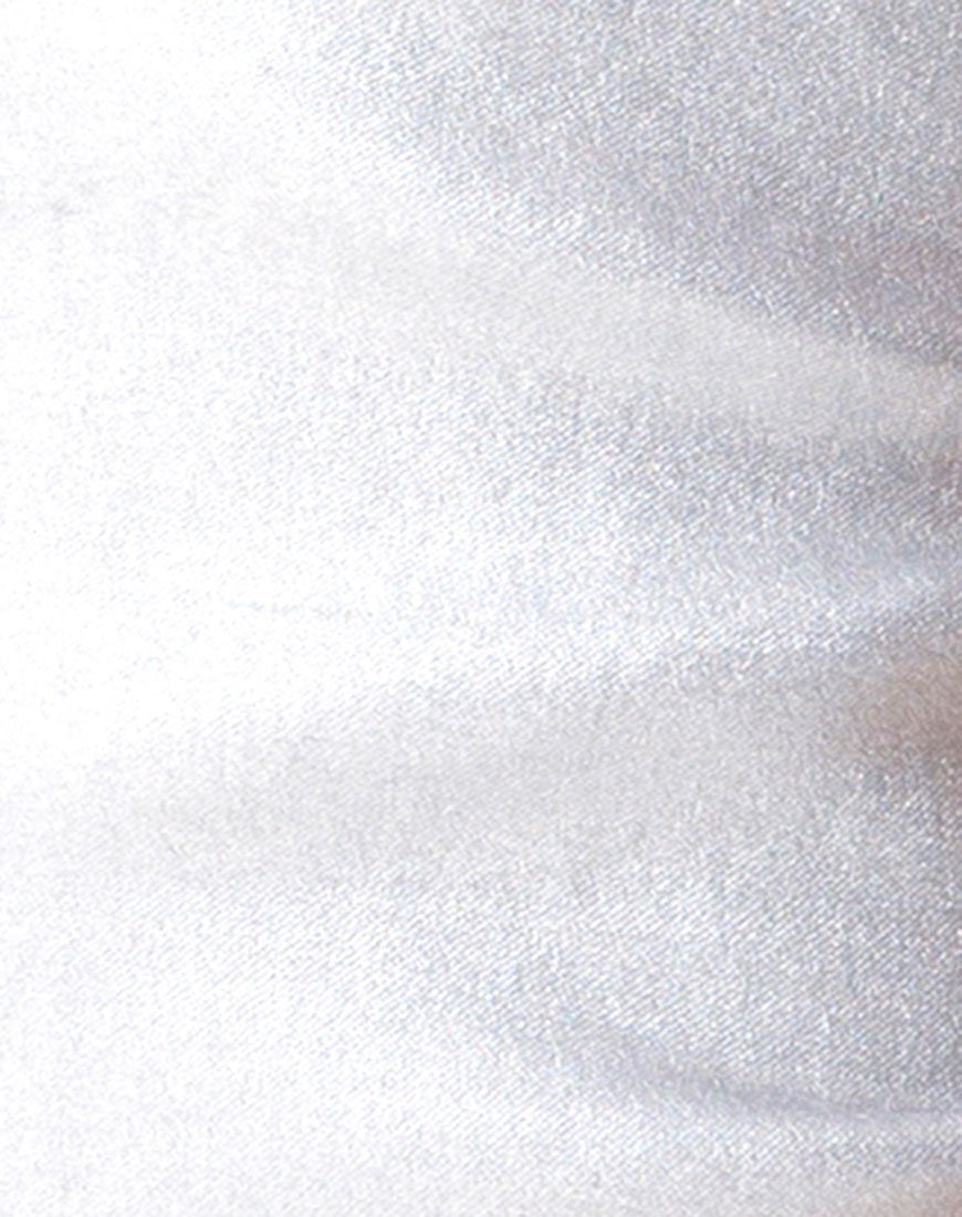 Image of Gilea Bodycon Kleid in Silber Metallic