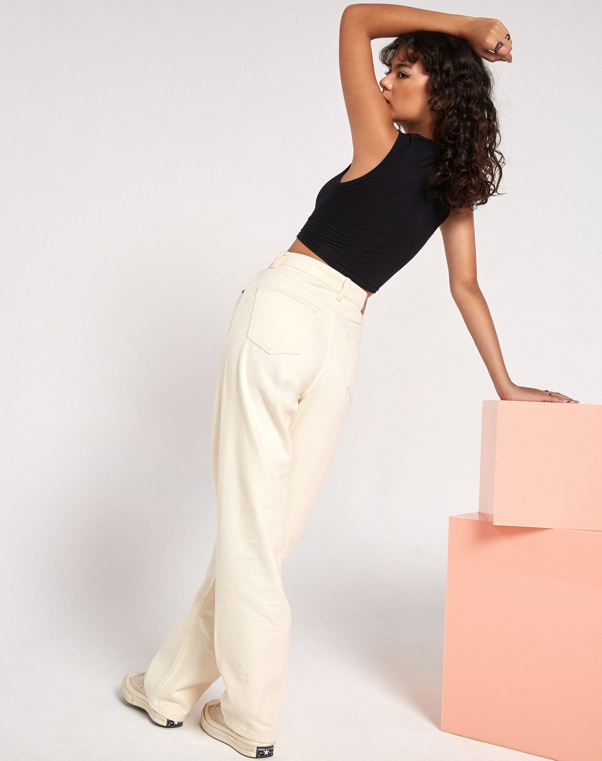Bild von Gimon Crop Top in Schwarz Love