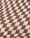Diagonalkaro Tan und Elfenbein
