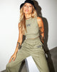 Bild von Gimon Crop Top in Rippe grau Salbei Angelo Embro