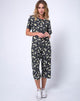Image of Giotto Jumpsuit in Polka Daisy Schwarz