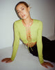 Bild von Gisy Crop Top aus Lycra Lime