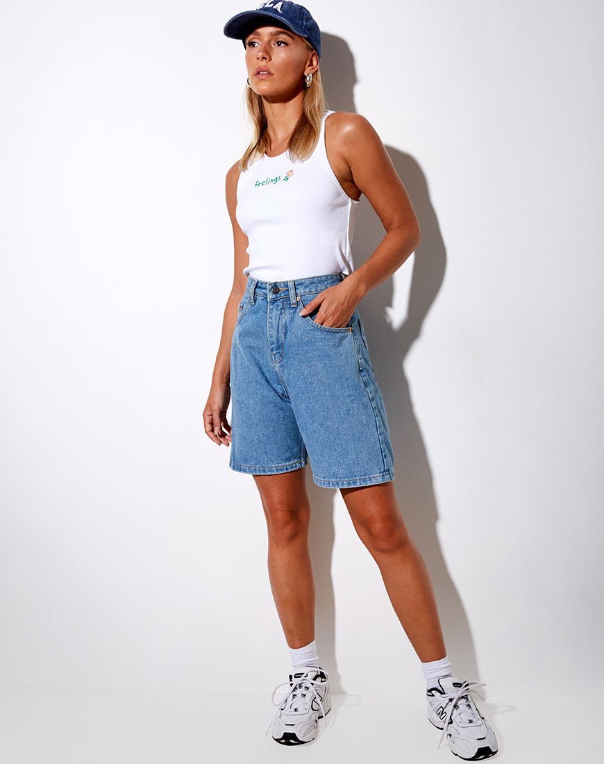 Bild von Givas Crop-Top in Weiß Feelings Embro