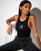 Image of Givas Crop Top in Schwarz Skorpion Hotfix