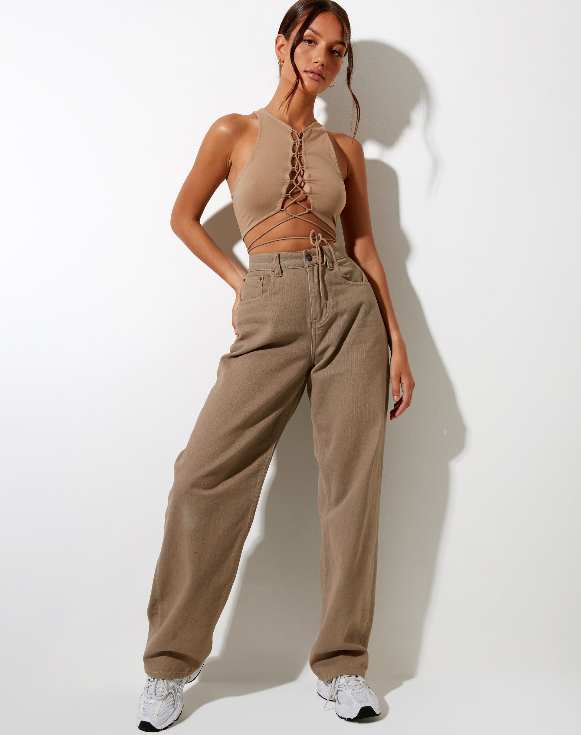Bild von Giwta Crop Top in Biscuit
