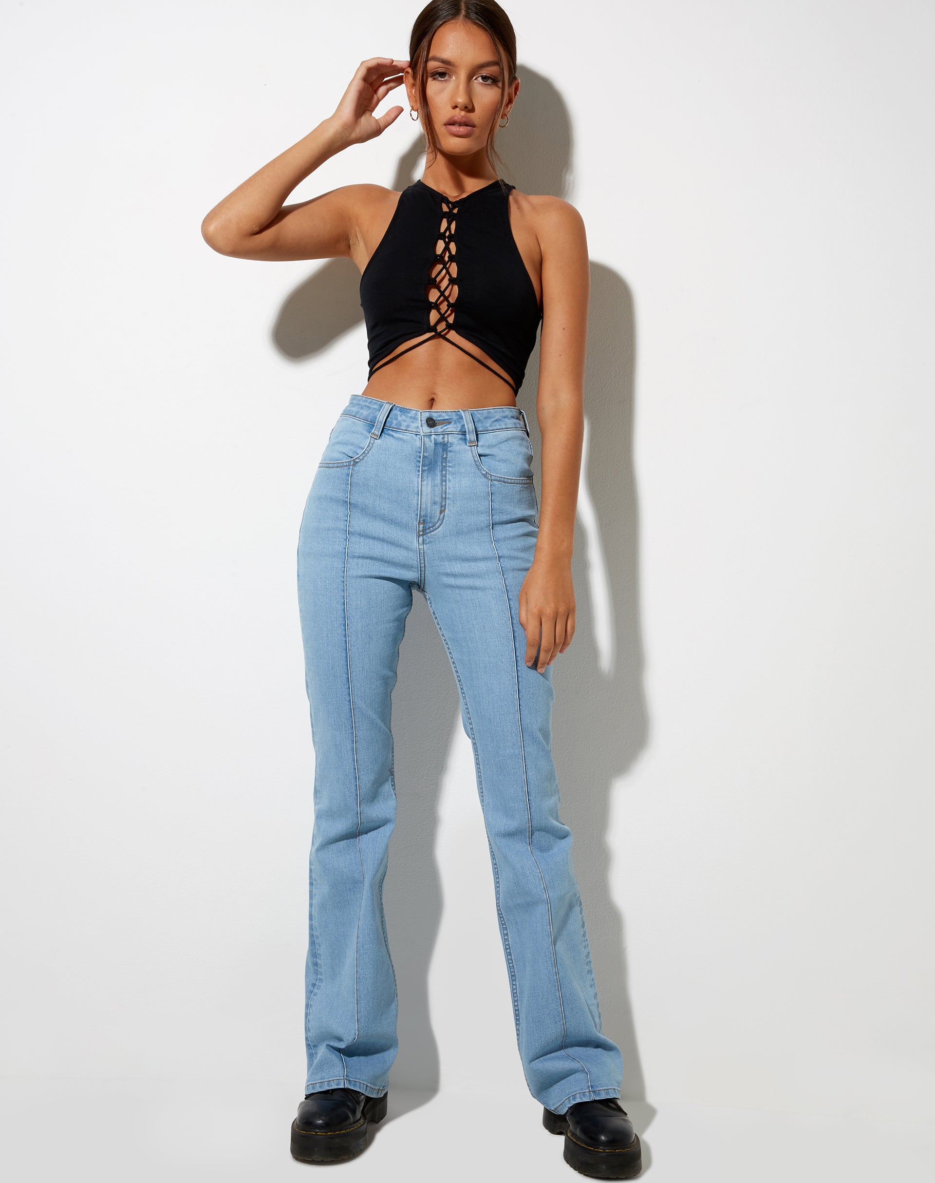 Bild von Giwta Crop Top in Schwarz