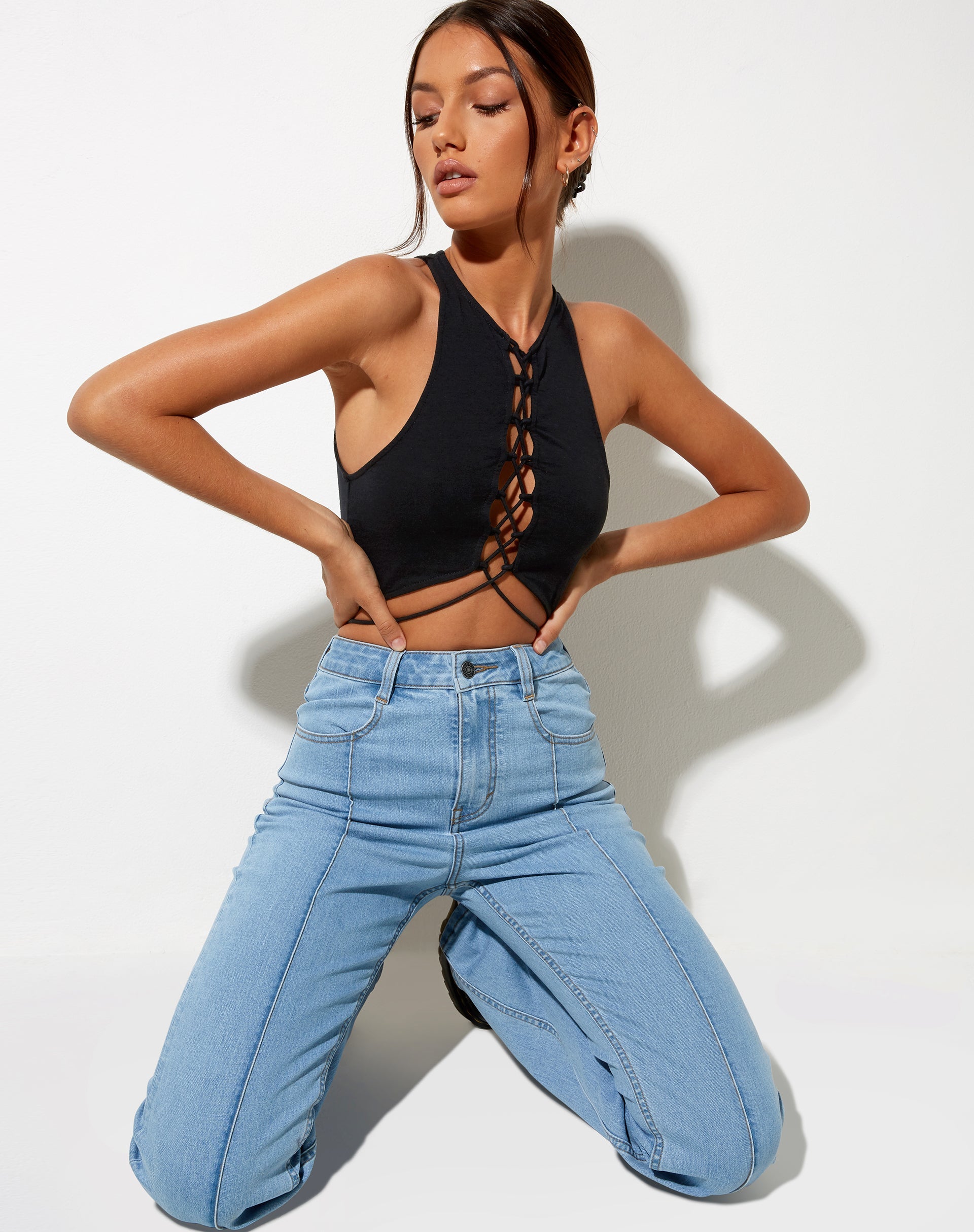 Bild von Giwta Crop Top in Schwarz