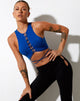 Bild von Giwta Crop Top aus Lycra Kobalt