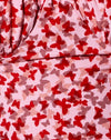 Ditsy Schmetterling Pfirsich und Rot