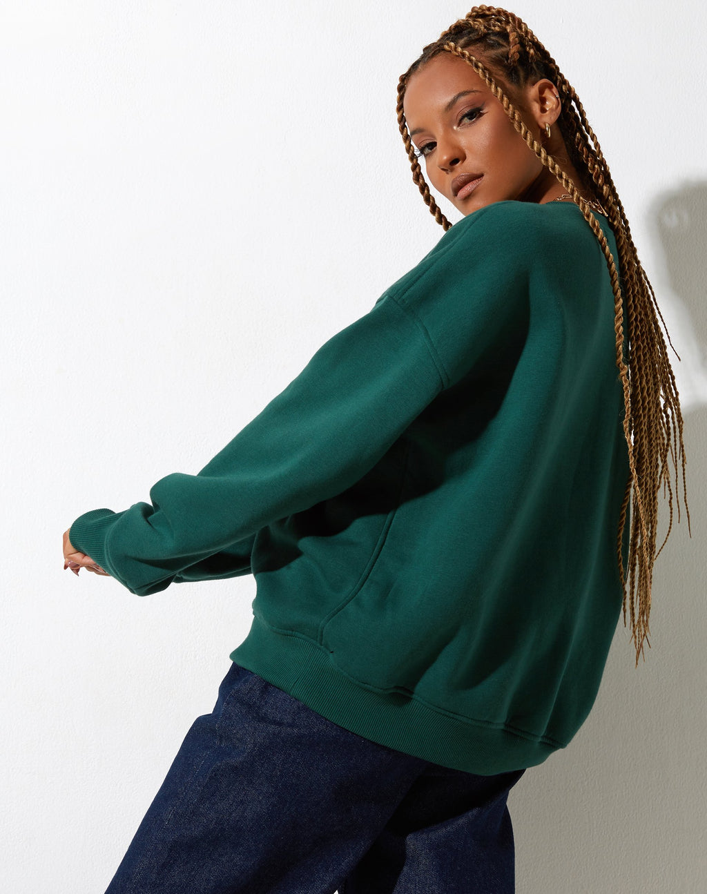 Glan Sweatshirt in Waldgrün M Classics
