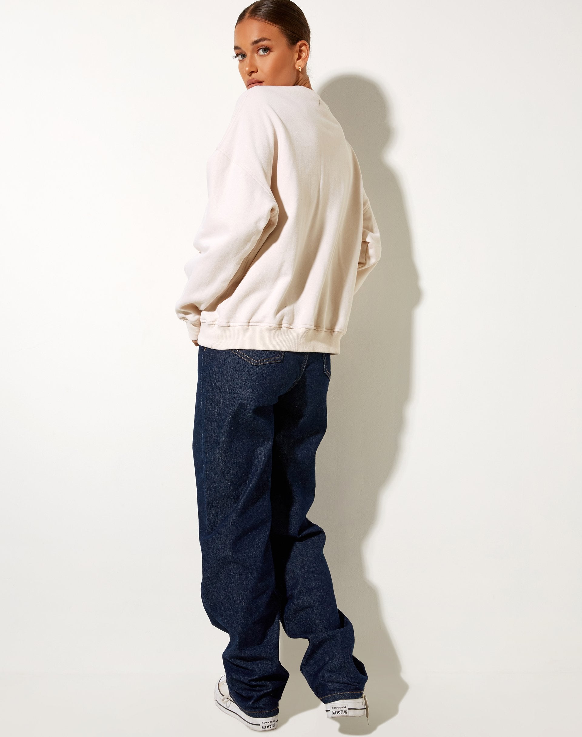 Image of Glan Sweatshirt in Winter Weiß M Classics Mix Embro