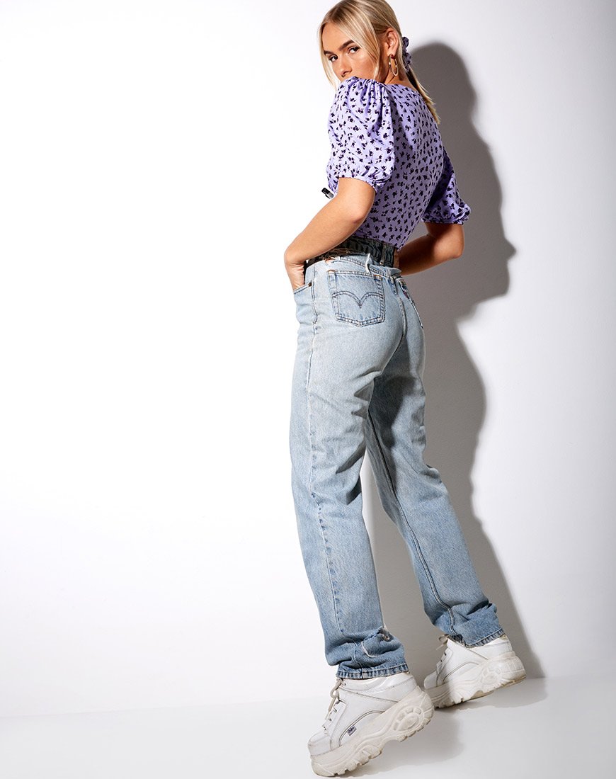 Bild von Glarie Crop Top in Dainty Daisy Lilac