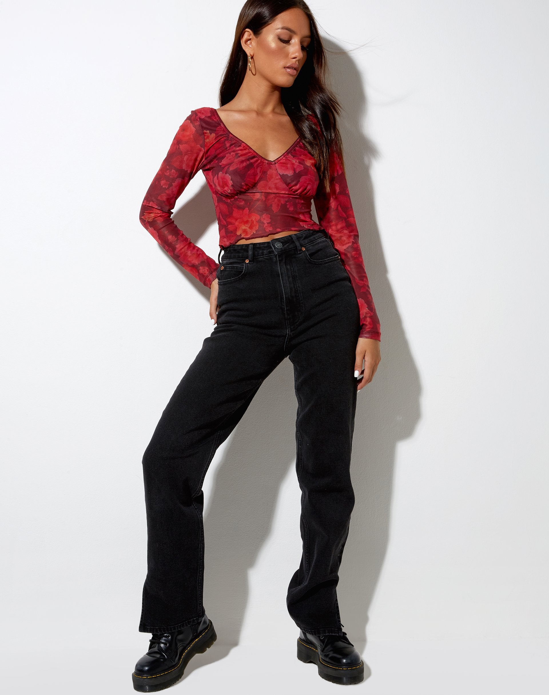 Bild von Glaster Crop Top in Rough Rose