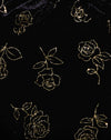 Schwarzer und goldener Rosenstempel