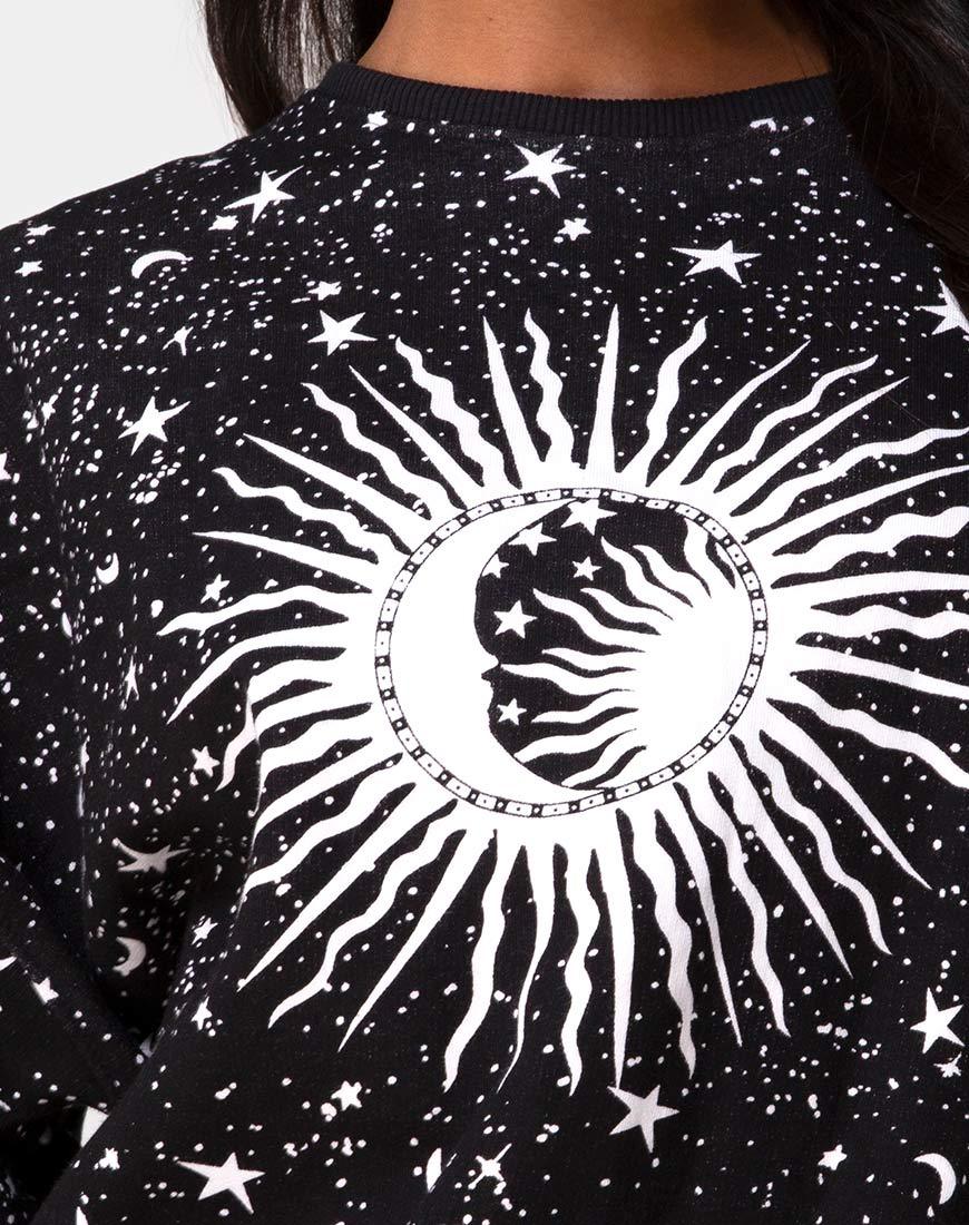 Bild von Shine Sweatshirt in Schwarz Cosmos