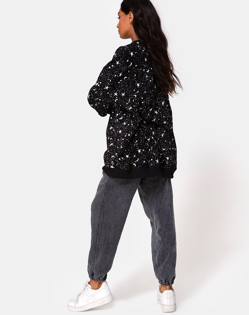 Bild von Shine Sweatshirt in Schwarz Cosmos