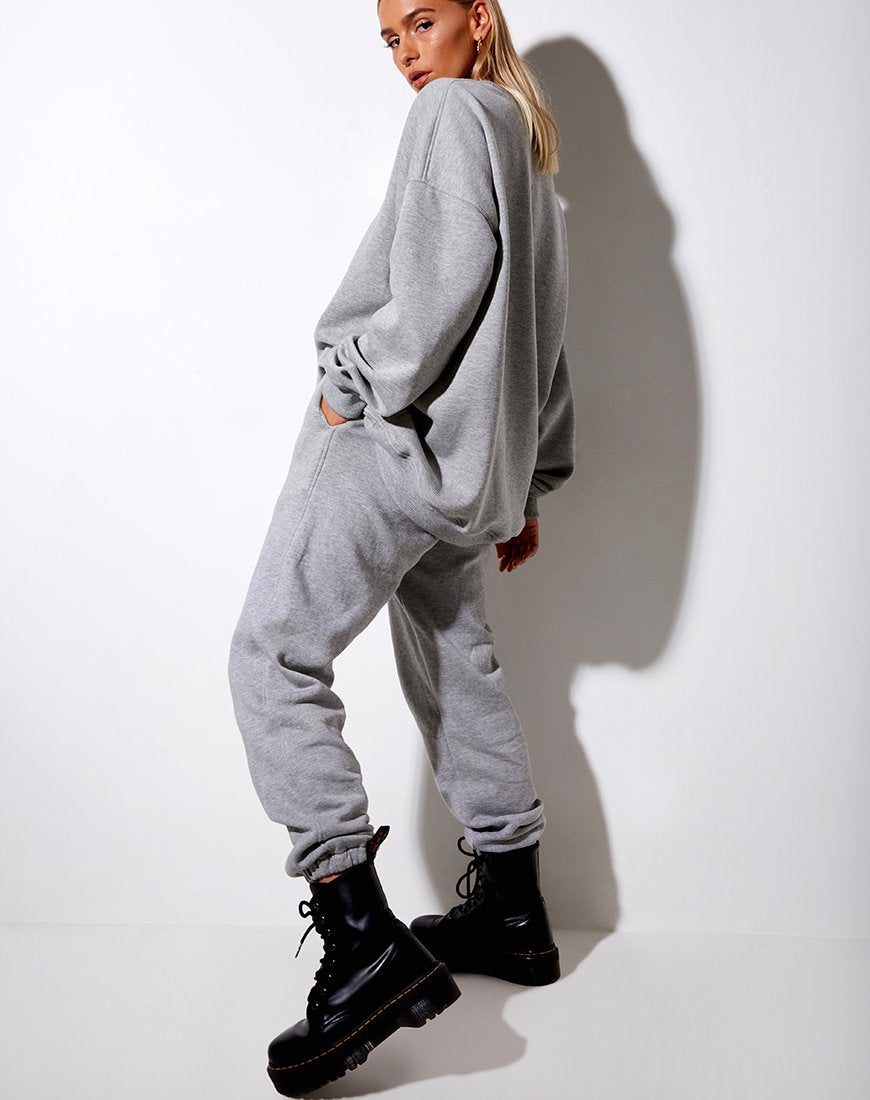 Image of Glo Sweatshirt in Grau meliert Angelo