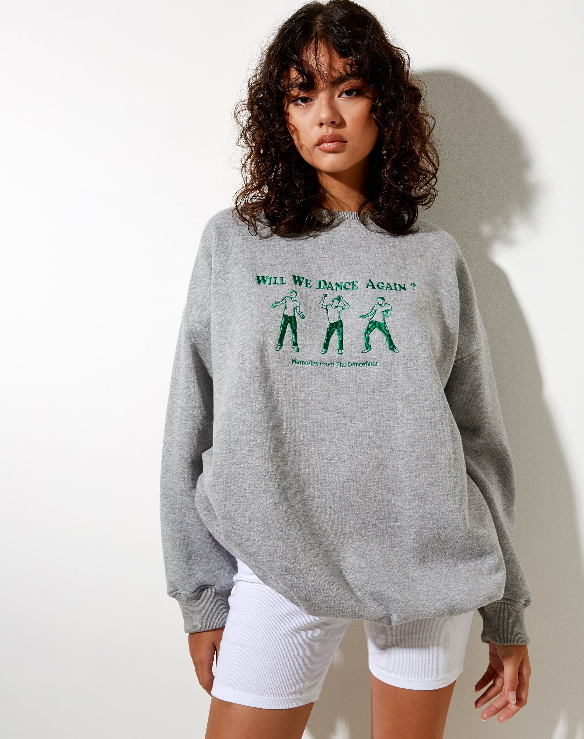 Bild von Glo Sweatshirt in Greymarl Erinnerungen aus Tanz Stickerei