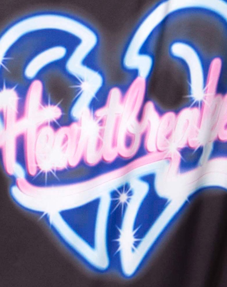 Bild von Goddess Badeanzug in Heart Breaker Schwarz