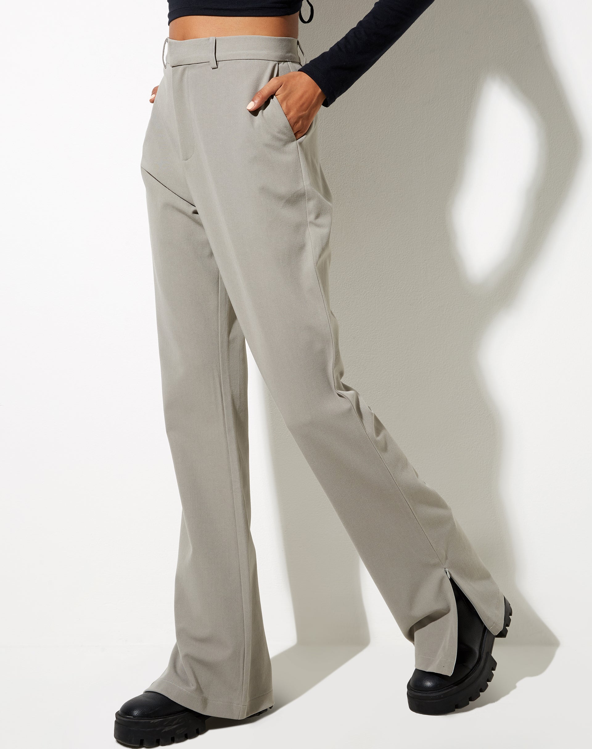 Image of Grego Hose in Grün Beige