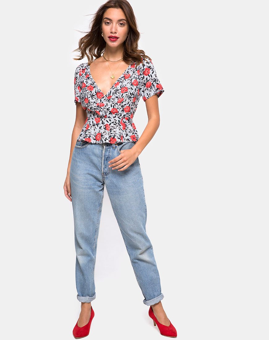Bild von Shanina Top in Blooming Rose