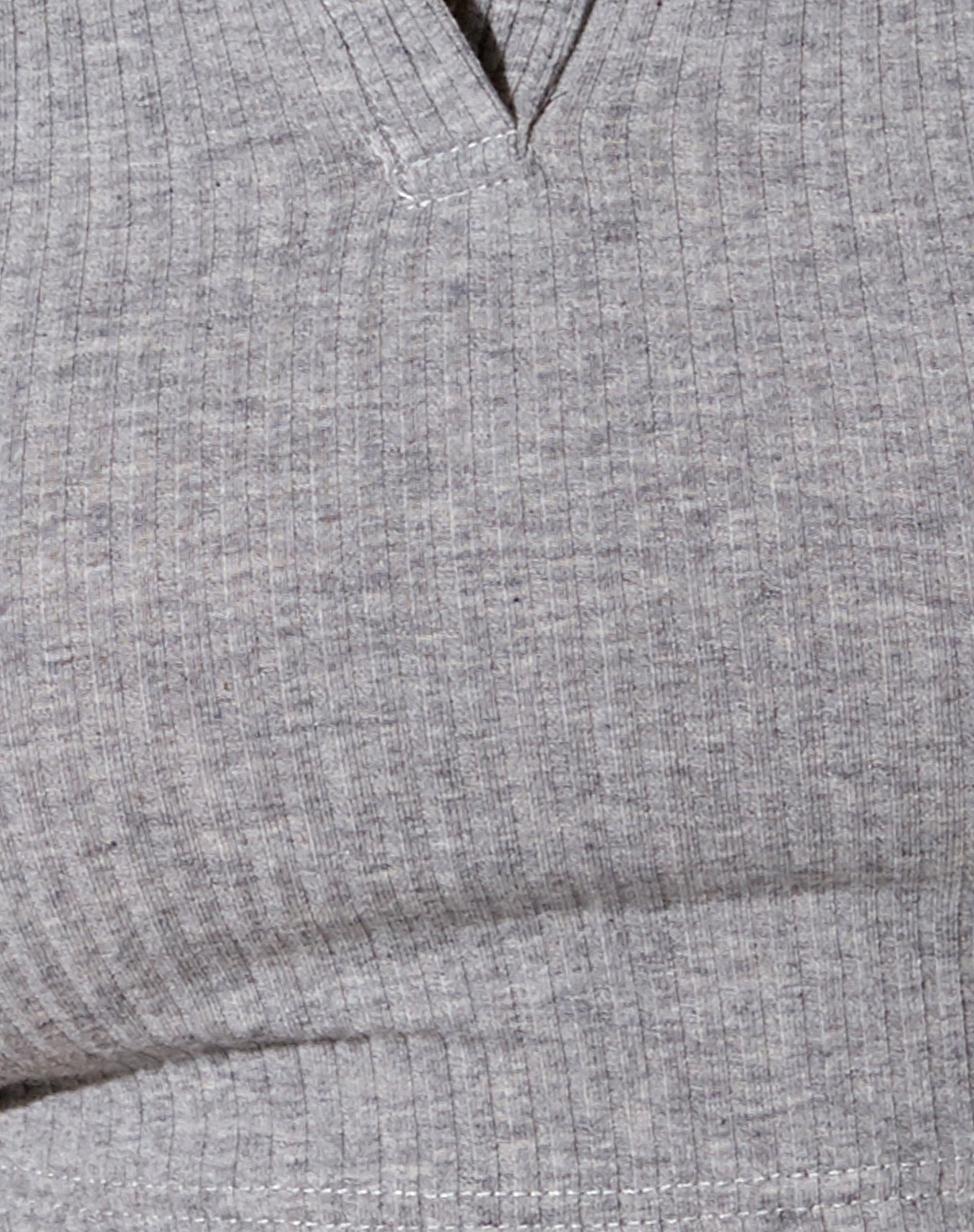 Image of Guaco Crop Top in Rippe grau meliert